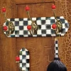 MacKenzie-Childs Courtly Check Enamel Triple Wall Hook* Room Accents