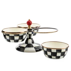 MacKenzie-Childs Courtly Check Enamel Triplicity* Outdoor Entertaining