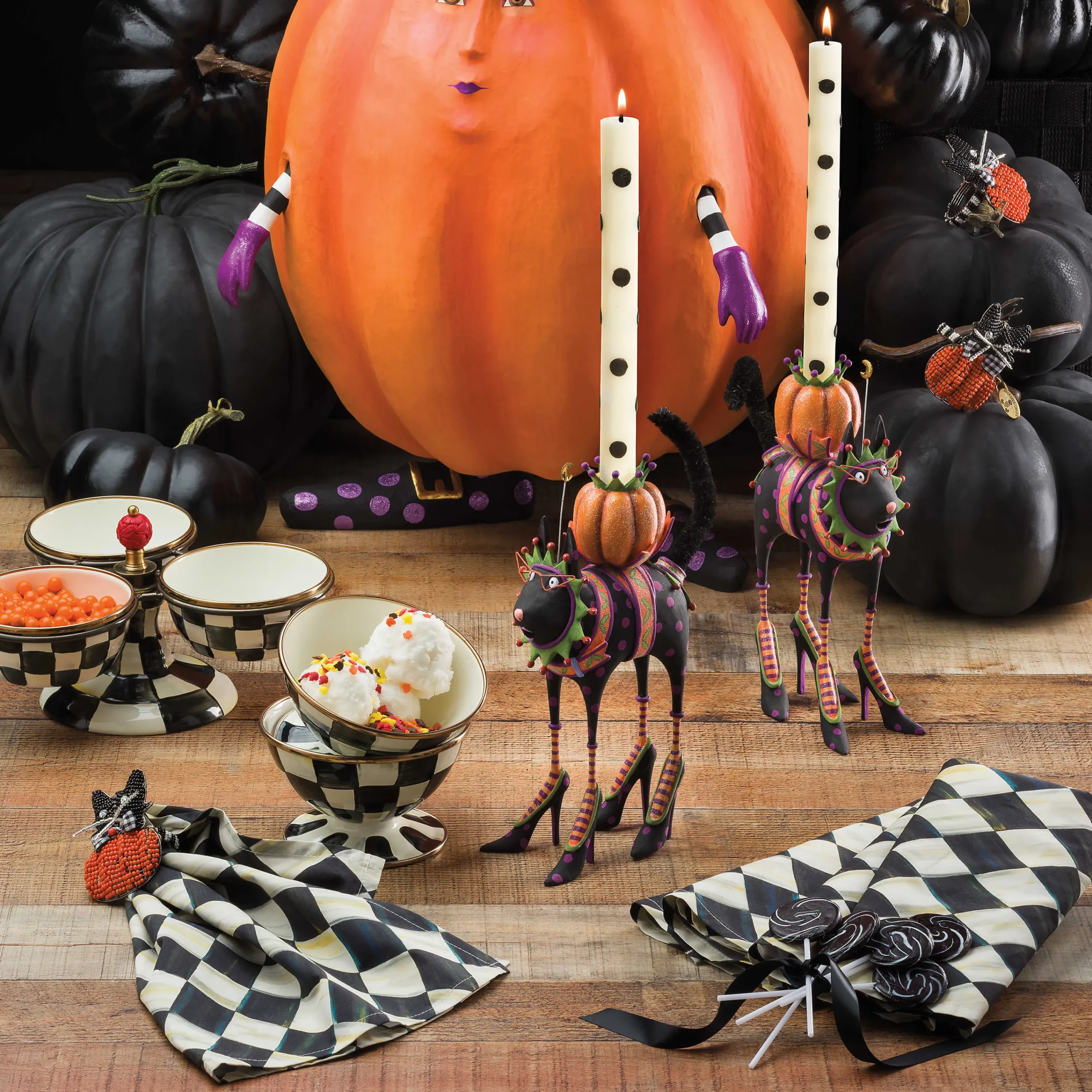 MacKenzie-Childs Courtly Check Enamel Triplicity* Outdoor Entertaining