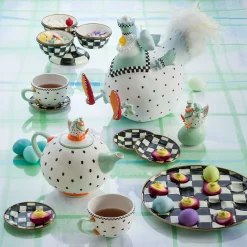 MacKenzie-Childs Courtly Check Enamel Triplicity* Outdoor Entertaining