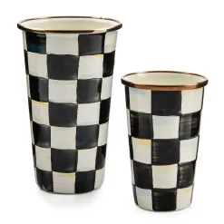 MacKenzie-Childs Courtly Check Enamel Tumbler - 20 Ounce* Outdoor Entertaining