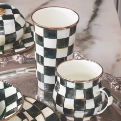 MacKenzie-Childs Courtly Check Enamel Tumbler - 20 Ounce* Outdoor Entertaining