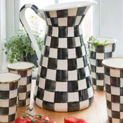 MacKenzie-Childs Courtly Check Enamel Tumbler - 10 Ounce* Outdoor Entertaining