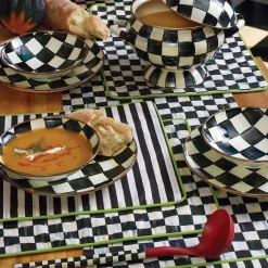 MacKenzie-Childs Courtly Check Enamel Tureen* Outdoor Entertaining