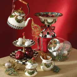 MacKenzie-Childs Courtly Check Enamel Two Tier Sweet Stand* Outdoor Entertaining