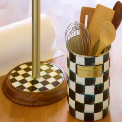 MacKenzie-Childs Courtly Check Enamel Utensil Holder* Kitchen Storage & Organization