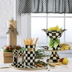 MacKenzie-Childs Courtly Check Enamel Utensil Holder* Kitchen Storage & Organization