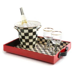 MacKenzie-Childs Courtly Check Enamel Wine Cooler* Outdoor Entertaining