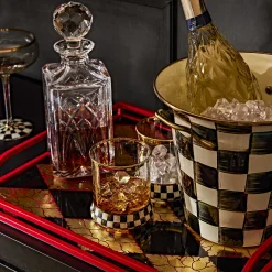 MacKenzie-Childs Courtly Check Enamel Wine Cooler* Outdoor Entertaining