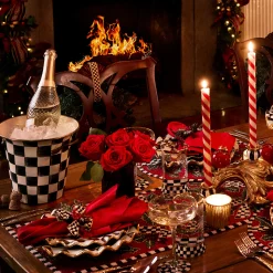 MacKenzie-Childs Courtly Check Enamel Wine Cooler* Outdoor Entertaining