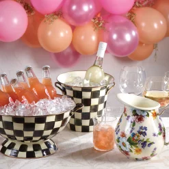 MacKenzie-Childs Courtly Check Enamel Wine Cooler* Outdoor Entertaining