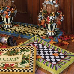 MacKenzie-Childs Courtly Check Entrance Mat* Outdoor Rugs & Mats
