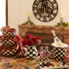 MacKenzie-Childs Courtly Check Farmhouse Wall Clock - Large* Room Accents