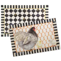 MacKenzie-Childs Courtly Check Floor Mat - 2' X 3'* Rugs