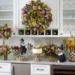 MacKenzie-Childs Courtly Check Fluted Dessert Plate* Outdoor Entertaining