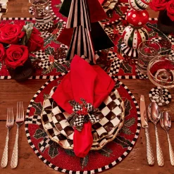 MacKenzie-Childs Courtly Check Fluted Dessert Plate* Outdoor Entertaining