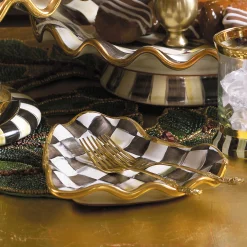 MacKenzie-Childs Courtly Check Fluted Heart Plate* Serveware