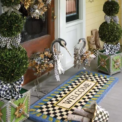 MacKenzie-Childs Courtly Check Garden Pot - 8