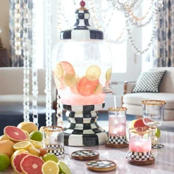 MacKenzie-Childs Courtly Check Highball Glass* Drinkware & Bar