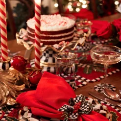 MacKenzie-Childs Courtly Check Highball Glass* Drinkware & Bar