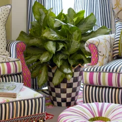 MacKenzie-Childs Courtly Check Jumbo Garden Pot* Pots & Planters