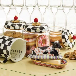 MacKenzie-Childs Courtly Check Kitchen Canister - Small* Room Accents