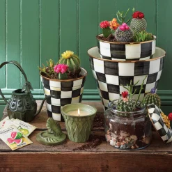 MacKenzie-Childs Courtly Check Kitchen Canister - Small* Room Accents