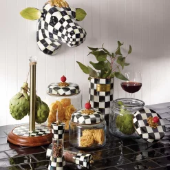 MacKenzie-Childs Courtly Check Kitchen Canister - Large* Room Accents