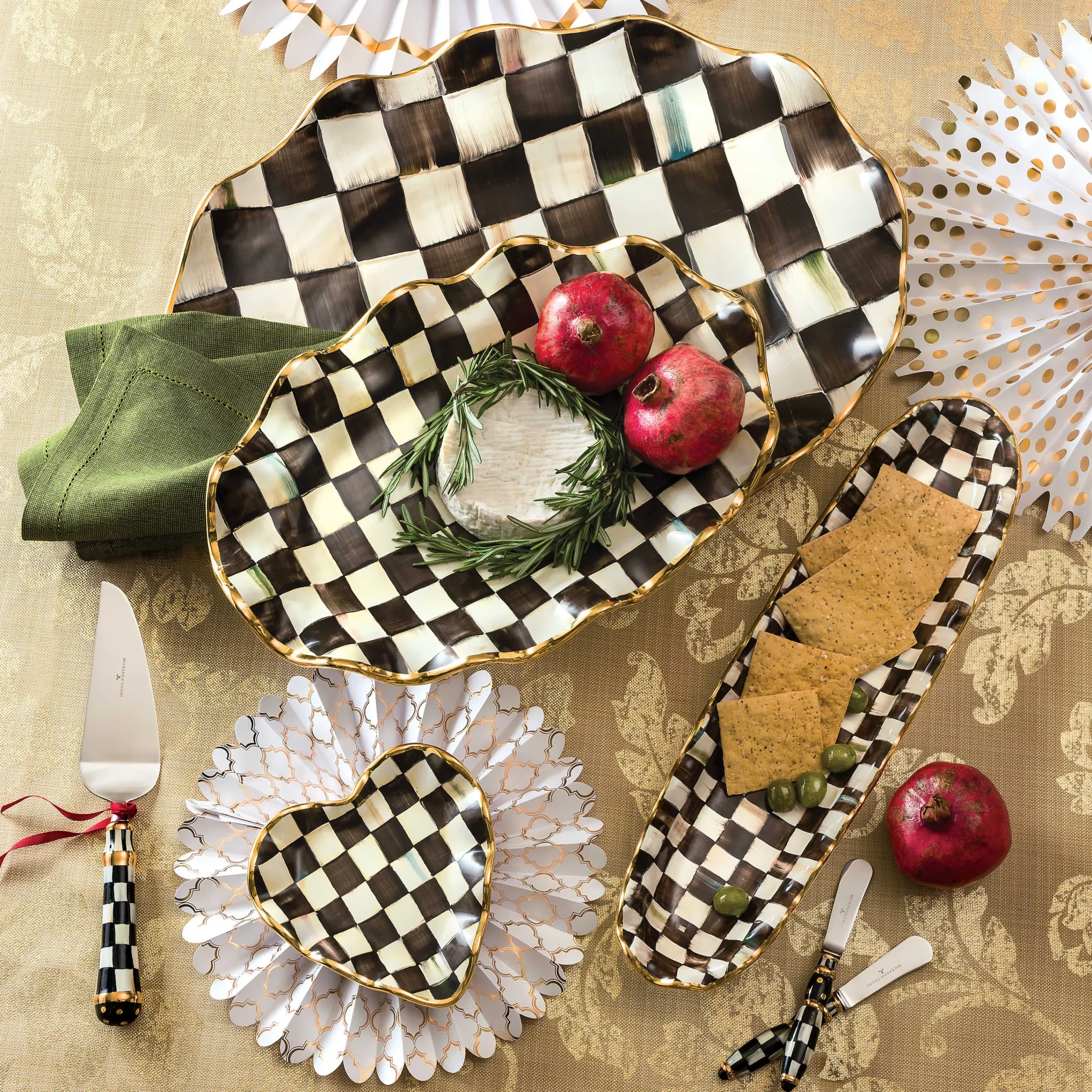 MacKenzie-Childs Courtly Check Large Serving Platter* Outdoor Entertaining