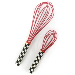 MacKenzie-Childs Courtly Check Large Whisk - Red* Kitchen Utensils & Tools