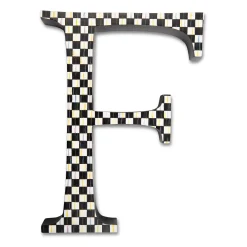 MacKenzie-Childs Courtly Check Letter - F* Room Accents