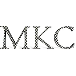 MacKenzie-Childs Courtly Check Letter - K* Room Accents