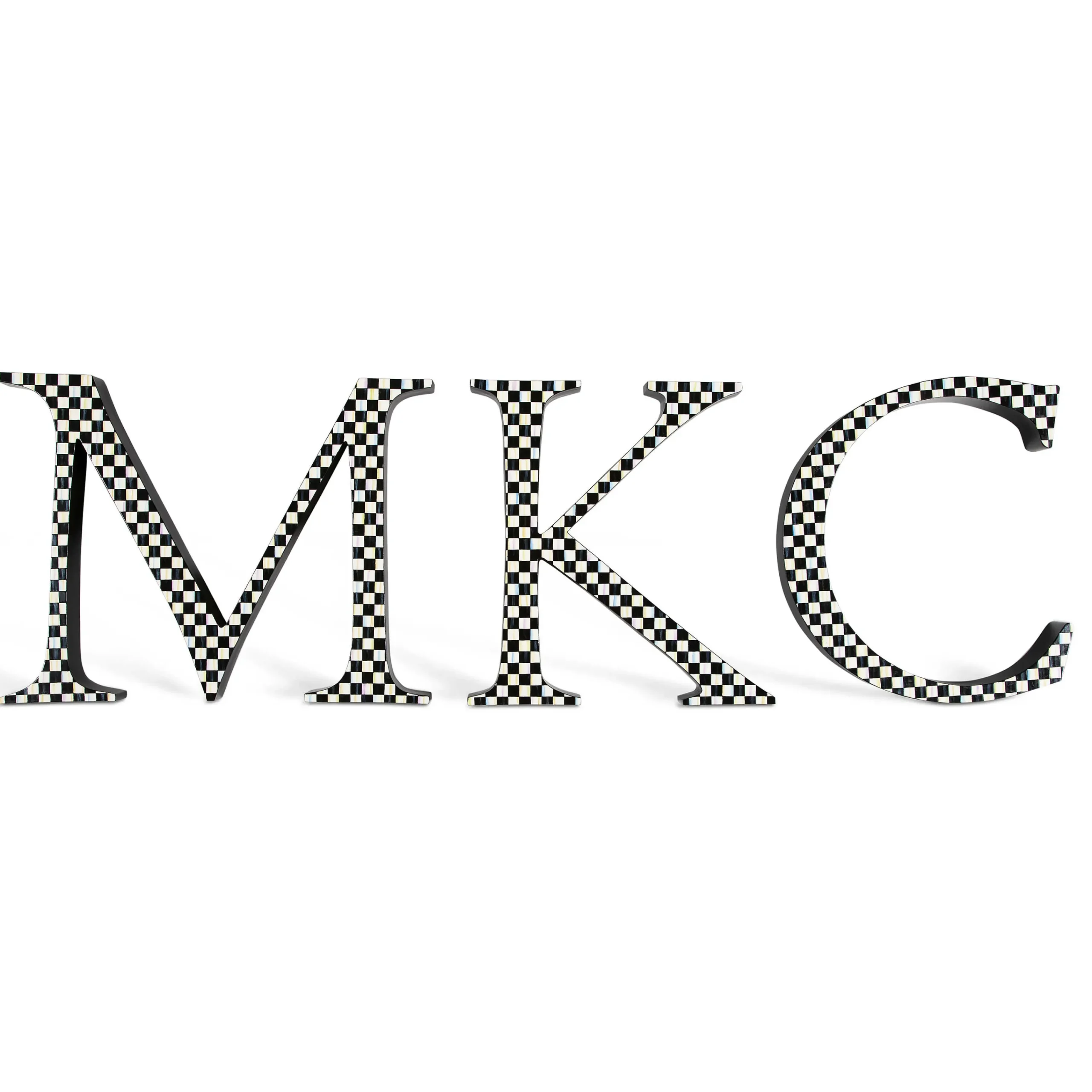 MacKenzie-Childs Courtly Check Letter - K* Room Accents