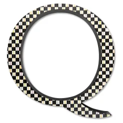 MacKenzie-Childs Courtly Check Letter - Q* Room Accents