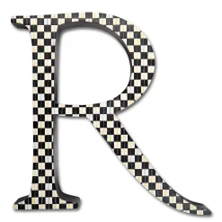 MacKenzie-Childs Courtly Check Letter - R* Room Accents