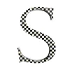 MacKenzie-Childs Courtly Check Letter - S* Room Accents