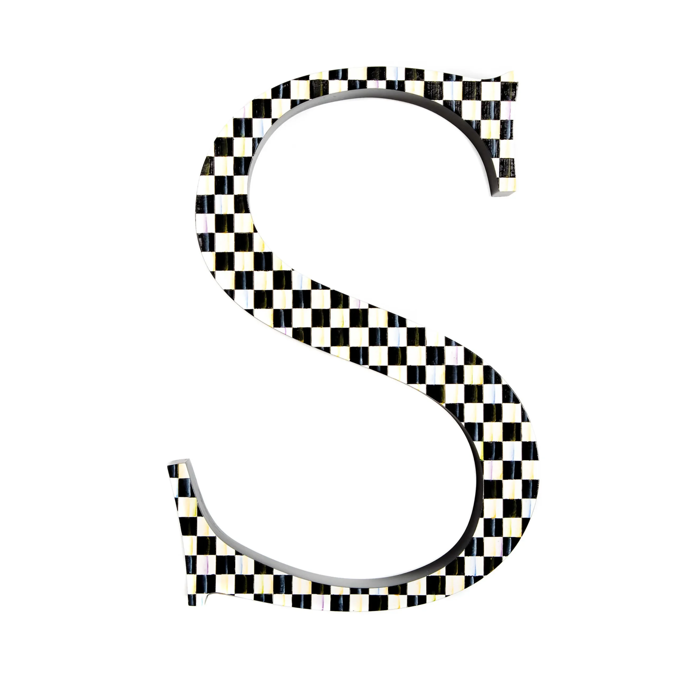 MacKenzie-Childs Courtly Check Letter - S* Room Accents