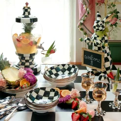 MacKenzie-Childs Courtly Check Menu Rabbit* Room Accents