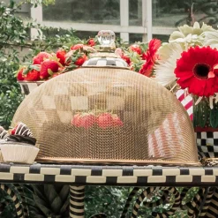 MacKenzie-Childs Courtly Check Mesh Dome - Large* Outdoor Entertaining