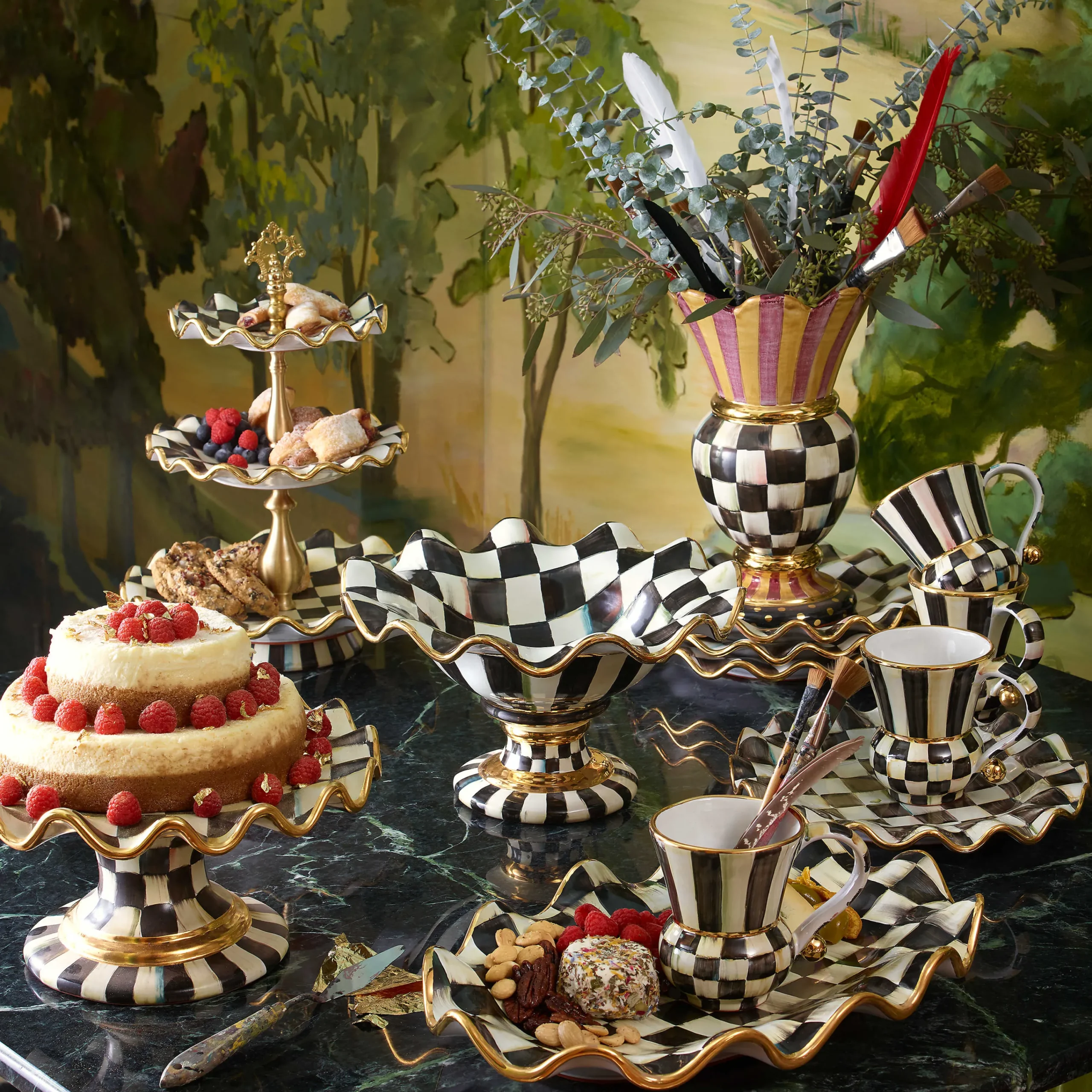 MacKenzie-Childs Courtly Check Mug* Outdoor Entertaining