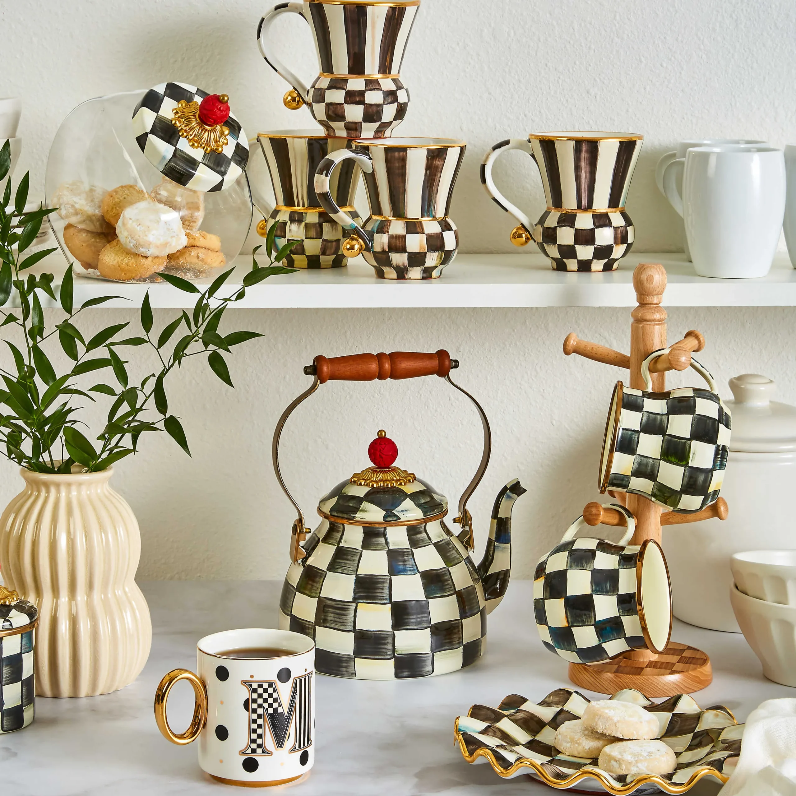 MacKenzie-Childs Courtly Check Mug* Outdoor Entertaining