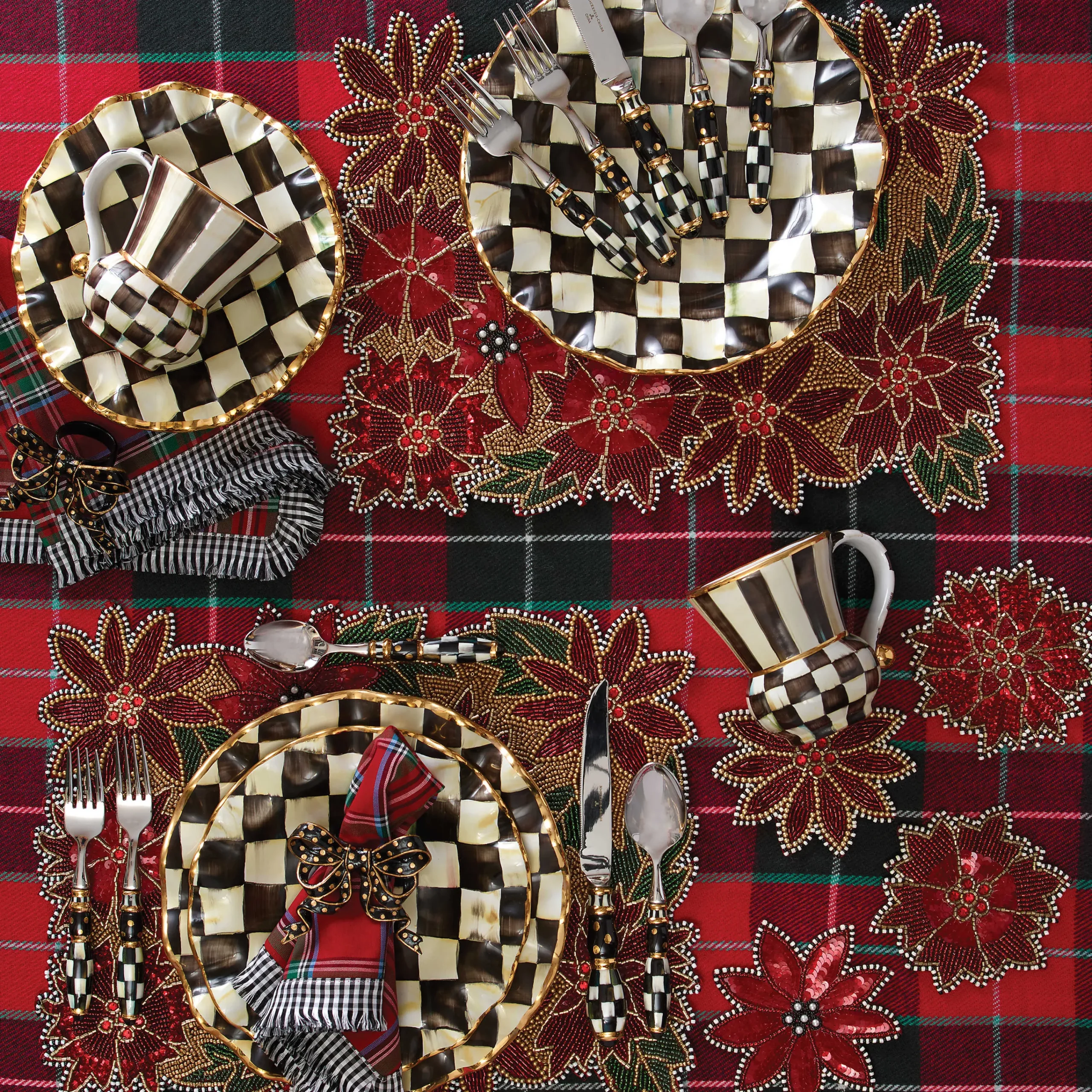 MacKenzie-Childs Courtly Check Mug* Outdoor Entertaining