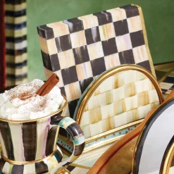 MacKenzie-Childs Courtly Check Paper Napkins - Luncheon - Gold* Outdoor Entertaining