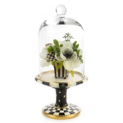 MacKenzie-Childs Courtly Check Pedestal With Cloche* Room Accents