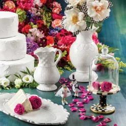 MacKenzie-Childs Courtly Check Pedestal With Cloche* Room Accents