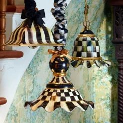 MacKenzie-Childs Courtly Check Pendant Lamp - Small* Lighting