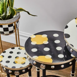 MacKenzie-Childs Courtly Check Plant Stand - Tall* Pots & Planters