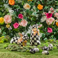 MacKenzie-Childs Courtly Check Resting Bunny* Room Accents