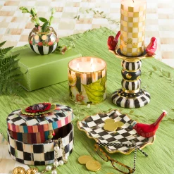 MacKenzie-Childs Courtly Check Round Jewelry Box* Bed & Bath