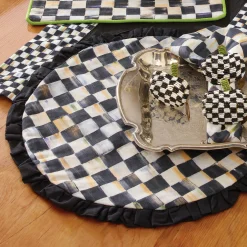 MacKenzie-Childs Courtly Check Round Placemat* Table Accessories